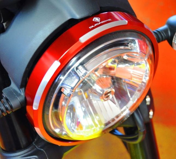 DucaBike CFSCRA01 Billet Aluminium Headlight Trim for Ducati Scrambler