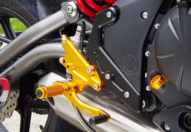 Sato Racing Adjustable Rearsets for 2012-2014 Kawasaki ER-6n / ER-6f / Ninja 650