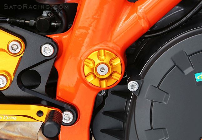 Sato Racing Frame Plug Kit (4-Piece) '14-'19 KTM 1290 Super Duke R