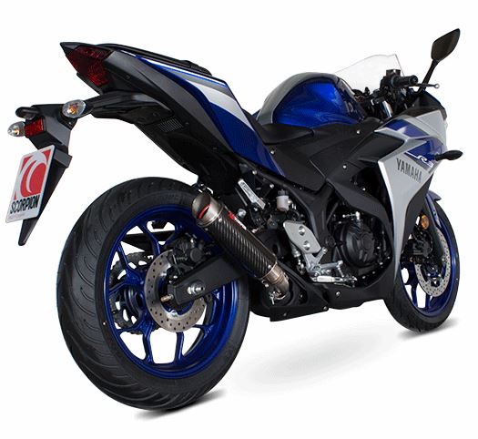 Scorpion RP-1 GP Carbon Slip-On Exhaust for '14-'20 Yamaha R3/R25