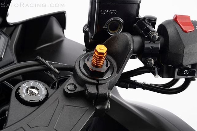 Sato Racing Fork Spring Preload Adjusters 2015 Yamaha YZF R3 / R25