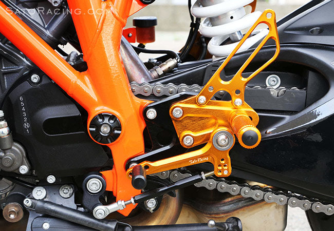 Sato Racing Adjustable Rearsets '14-'19 KTM 1290 Super Duke R