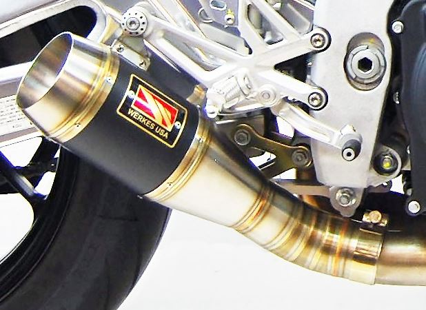 Competition Werkes Stainless Steel Slip-on Exhaust 2017-2018 Aprilia RSV4RR/RF