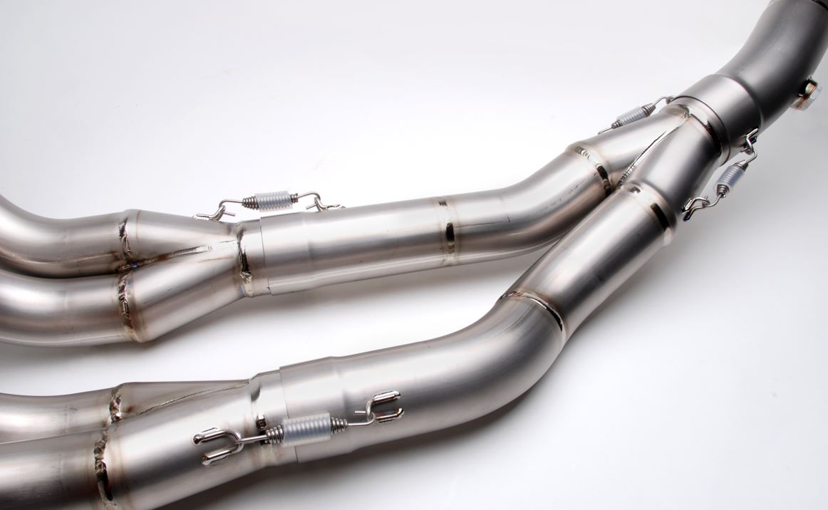 Brocks Performance CT Single 16" Muffler Full Exhaust System 2008-2014 Suzuki Hayabusa GSX1300R