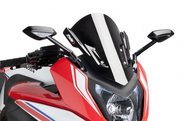 ホンダ CBR650F パーツ盛り沢山！ Puig Racing Windscreen for 2014-2015 Honda CBR650F | Motostarz USA