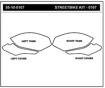 StompGrip Volcano Traction Tank Pad '15-'19 BMW S1000RR, '14-'19 S1000R, '18-'19 HP4 Race
