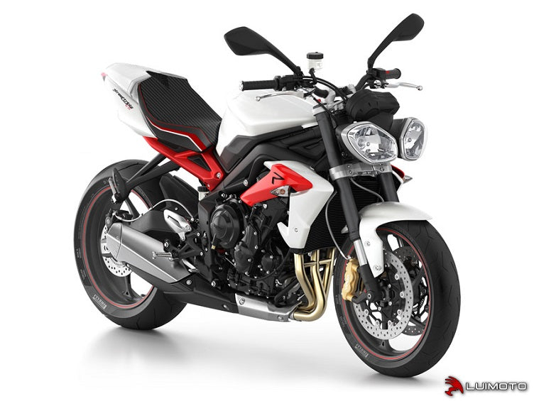 LuiMoto Team Triumph Seat Cover for 2013-2015 Triumph Street Triple 675/R