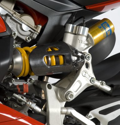 R&G Racing Carbon Fiber Shock Cover 2012- Ducati 1199 Panigale
