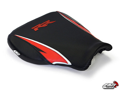 LuiMoto Tribal Blade Seat Cover 07-12 Honda CBR600RR - Cf Black/Red/Cf White - Motostarz USA