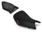LuiMoto Motorsports Edition Seat Cover 2012-2014 BMW S1000RR - Black Suede/Cf Black