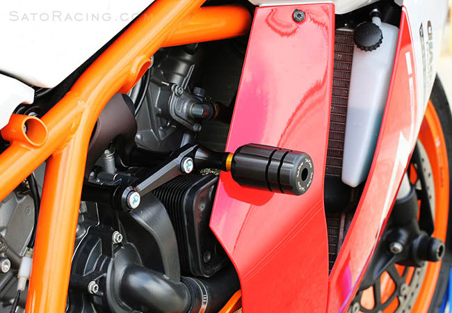 Sato Racing 'Revolver-Style' Frame Sliders for 08-15 KTM RC8, RC8R