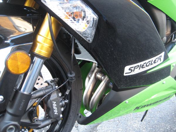 Spiegler Stainless Steel Rennsport Front Brake Lines Kit for 2013-2014 Kawasaki ZX6R 636 Non-ABS
