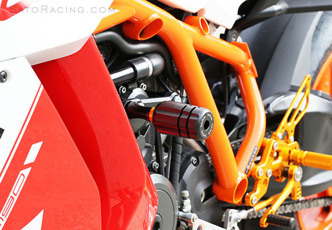 Sato Racing 'Revolver-Style' Frame Sliders for '08-'15 KTM RC8, RC8R