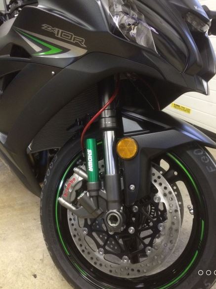 Spiegler Stainless Steel Rennsport Front Brake Lines Kit for 2016-2017 Kawasaki ZX10R Non-ABS