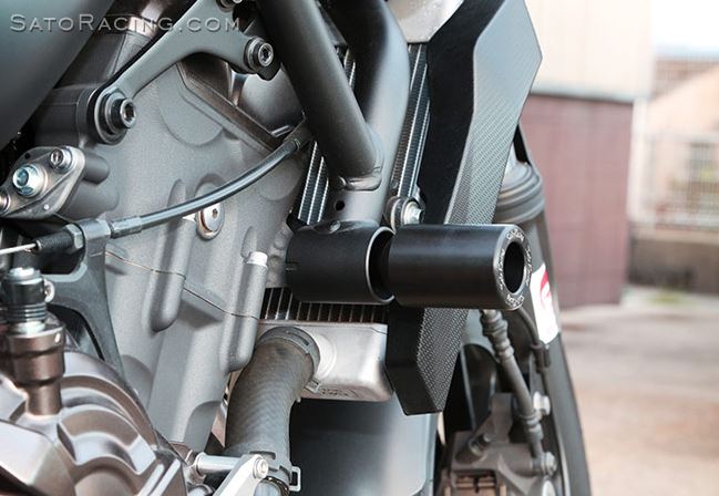 Sato Racing Frame Sliders for 2014-2017 Yamaha MT-07 / FZ-07 | Y-MT07FS-BK