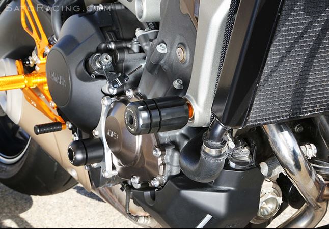 Sato Racing Frame Sliders (Direct Mount) '13-'21 Yamaha FZ-09 / MT-09 / FJ-09, '16-'19 XSR900