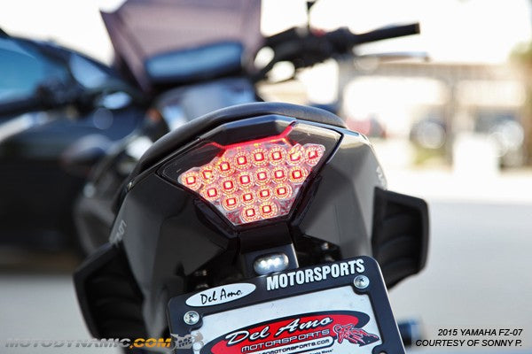 Motodynamic Sequential LED Tail Light 14-17 Yamaha FZ-07, 15-24 YZF R3