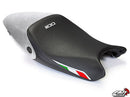 LuiMoto Team Italia Seat Cover Ducati 696/796/1100 - Sp Black/Cf Black/Aluminum Silver