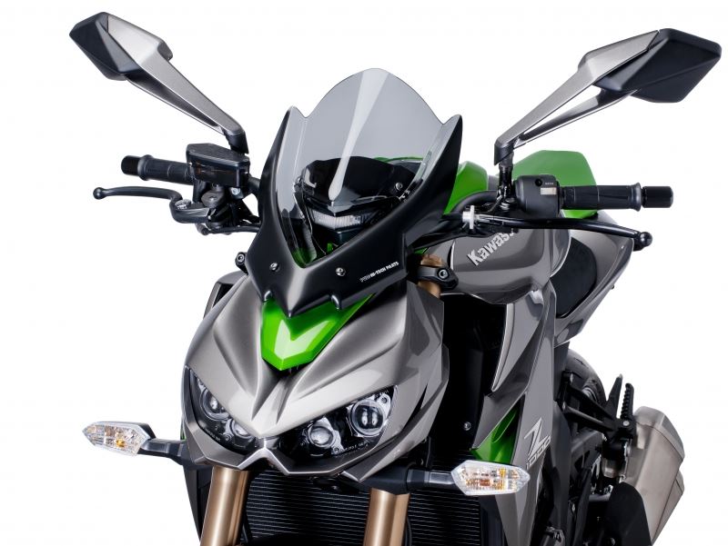 Puig Racing Naked New Generation Touring Windscreens for 2014-2015 Kawasaki Z1000 | Smoke