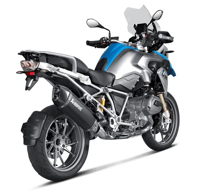 Akrapovic Slip-On Line (Titanium Black) Exhaust System for 2013-2015 BMW R1200GS [S-B12SO10-HAABL]