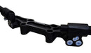 Woodcraft Clip-On Riser Set w.Adapter Plate w.Black Bars for '06-'15 Kawasaki Ninja 650R