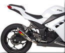 Hotbodies Racing MGP Growler Carbon Slip-on Exhaust System for 2013-2015 Kawasaki Ninja 300