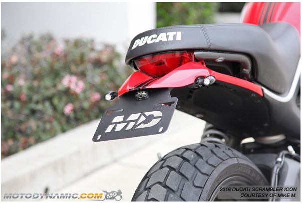 Motodynamic Fender Eliminator for 2015-2017 Ducati Scrambler Icon & Urban Enduro