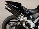 M4 High Sport Mount Full Stainless Steel Exhaust System for 04-08 Suzuki SV1000 - Carbon