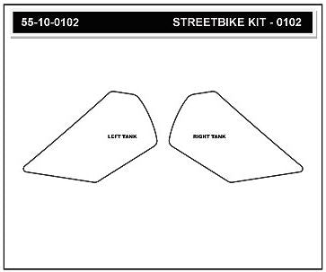 StompGrip Volcano Traction Tank Pad Kit for 2014-2017 KTM 1290 Super Duke R