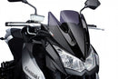 Puig Racing Windscreen for 2010-2013 Kawasaki Z1000 - Dark Smoke