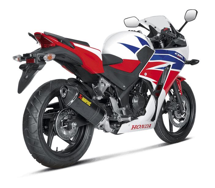 Akrapovic Slip-On Line (Carbon) Exhaust System For 2015+ Honda CBR300R [S-H3SO3-RC]