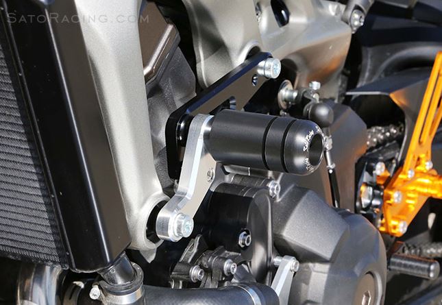 Sato Racing Frame Sliders '13-'19 Yamaha MT-09 / FZ-09 / FJ-09 / XSR900 | Y-MT09FS-BK