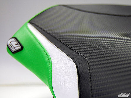 LuiMoto Sport Seat Covers '08-'12 Kawasaki Ninja 250R - Green - Motostarz USA