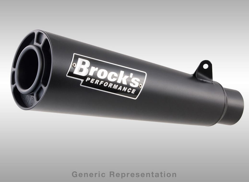 Brocks Performance 12" ShortMeg Ultra-Light Stainless Steel Full Exhaust System 2014-2015 Honda GROM MSX125 - motostarz.com