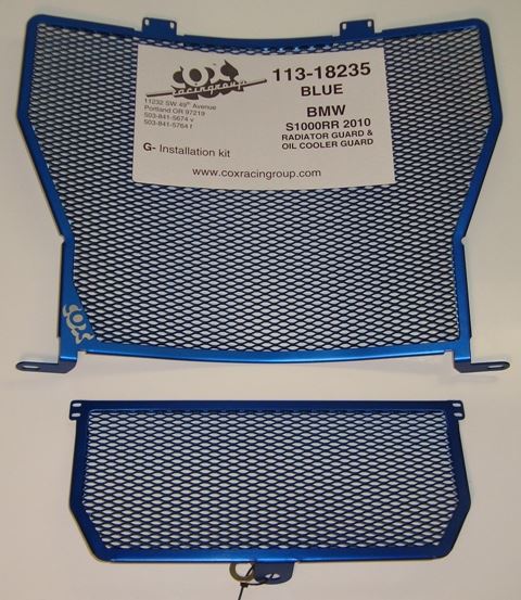 Cox Racing Radiator and Oil Cooler Guard Set for '10-'16 BMW S1000RR/HP4, '14-'16 S1000R