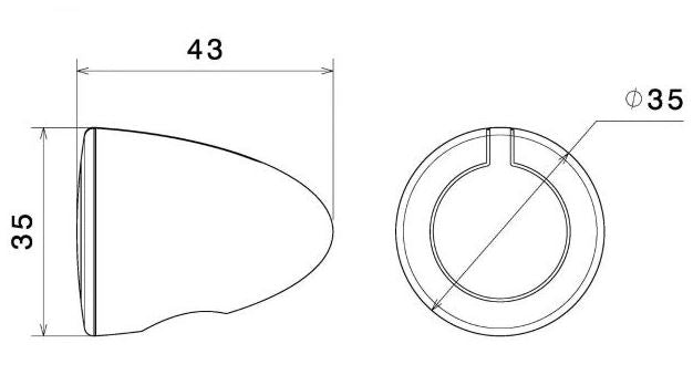 Rizoma IRIDE Turn Signal (Each)