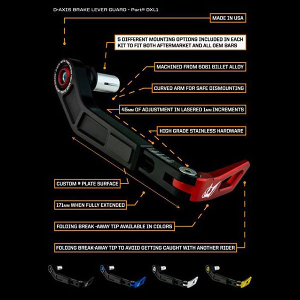 Driven Racing D-AXIS Lever Guard - motostarz.com