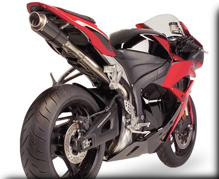 Hotbodies Racing MGP Growler Carbon Slip-on Exhaust System 2007-2012 Honda CBR600RR