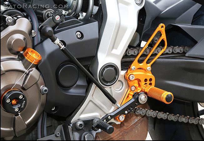 Sato Racing Rearsets 14-24 Yamaha MT-07/FZ-07 | Standard or Reverse Shift