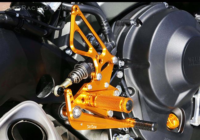 Sato Racing Adjustable Rearsets 14-20 Yamaha FZ09/MT09/XSR900