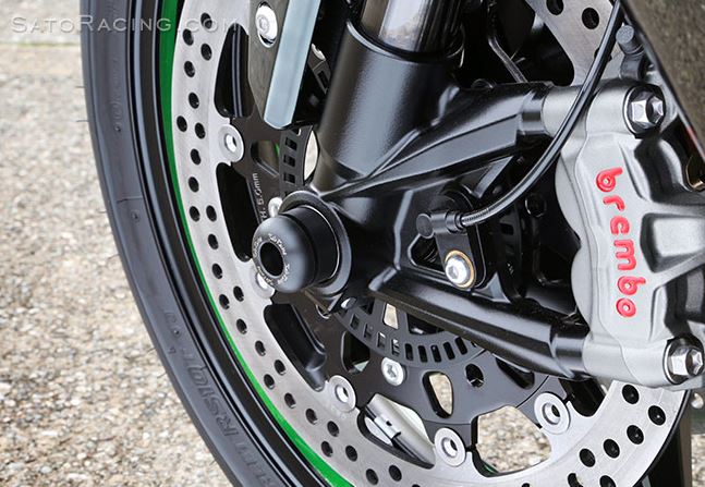 Sato Racing Front Axle Sliders for 2015 Kawasaki Ninja H2 | K-H2AS-F