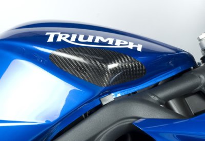 R&G Racing Carbon Fiber Tank Sliders SET for 2006-2012 Triumph Daytona 675/R, 2006-2012 Street Triple 675/R