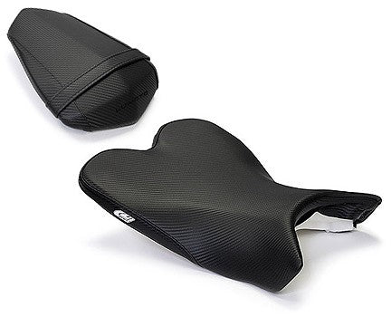 LuiMoto Base Line Seat Cover 2009-2014 Yamaha YZF R1 - CF Black - motostarz.com